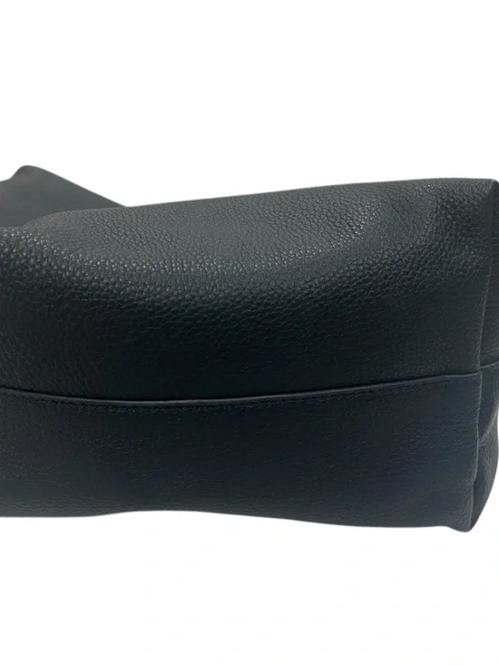 The Row - Isa - Classic Black Leather Shoulder Bag - Picture 4 of 7